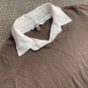 New DKNY Collar Pullover Combo L